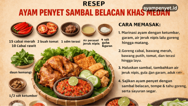 resep ayam penyet sambal belacan